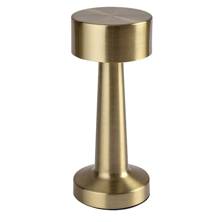 Senan, indoor table lamp, gold metal lam