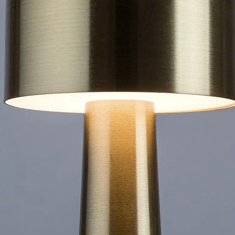 Senan, indoor table lamp, gold metal lam