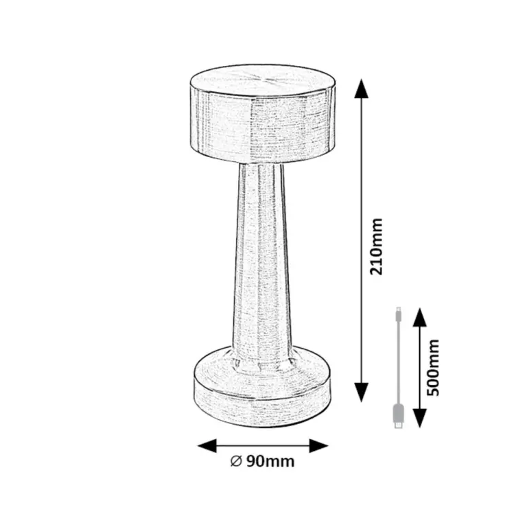 Senan, indoor table lamp, gold metal lam