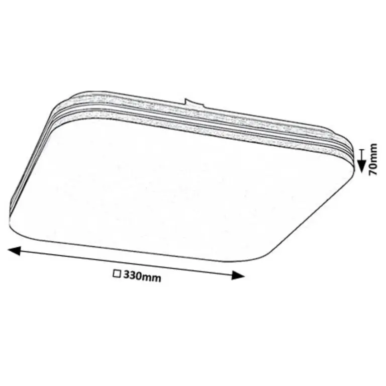 Плафон Oscar2, кафяв, led 18w, 4000k, 1170lm, rabalux, 71174