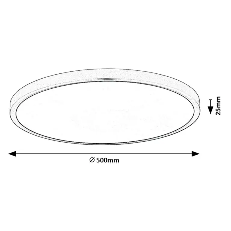 Плафон Paulos, бял, led 48w, 4150lm, 4800lm, 4000k, rabalux, 71075