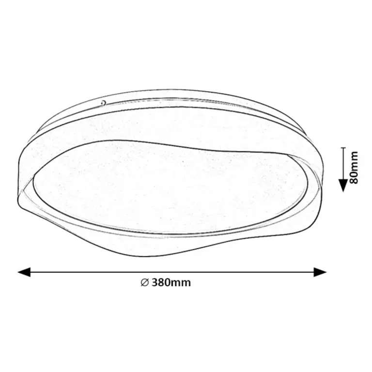 Плафон Israh, сив, led 24w, 1250lm, 4000k, rabalux, 71250