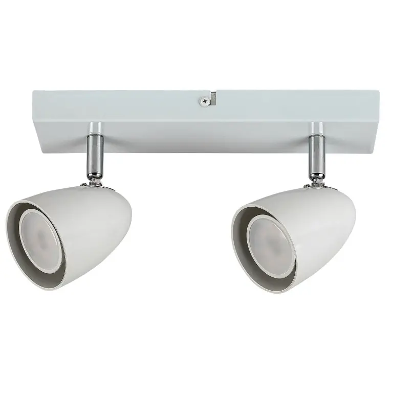 Perico, indoor ceiling lamp, white metal