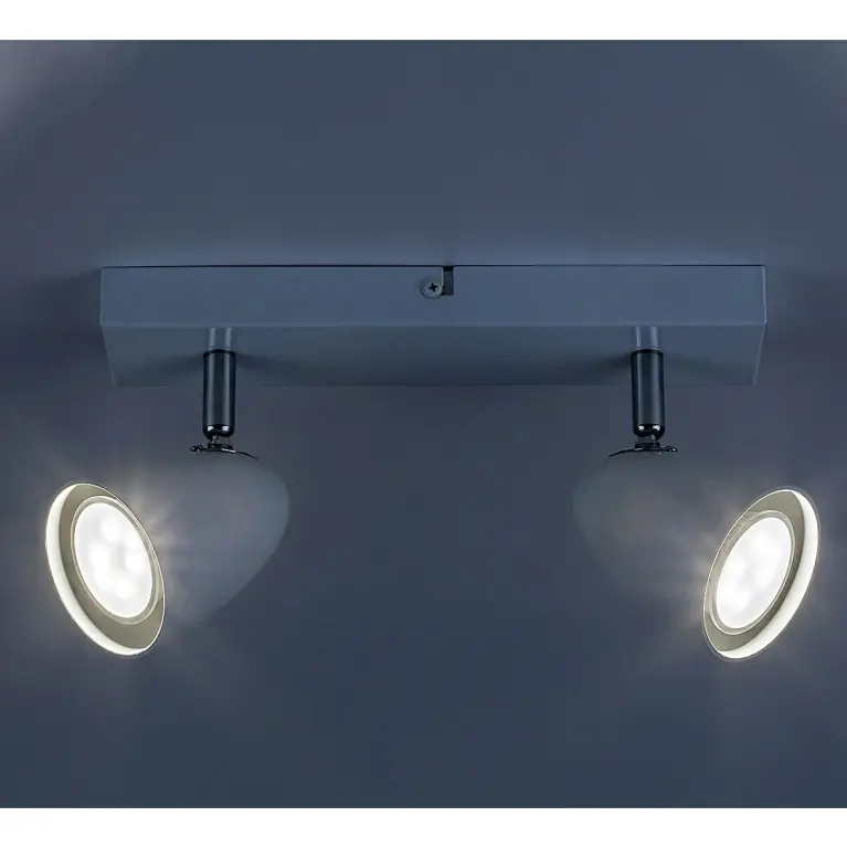 Perico, indoor ceiling lamp, white metal