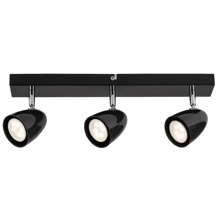 Perico, indoor ceiling lamp, black metal