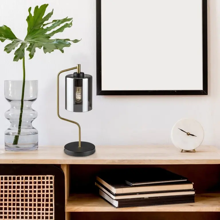 Perez, indoor table lamp, matte black me