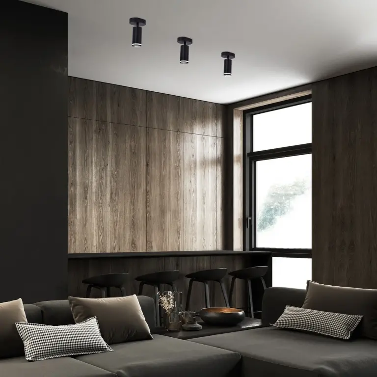 Плафон Senobia, черен, 1xGU10, rabalux, 73033