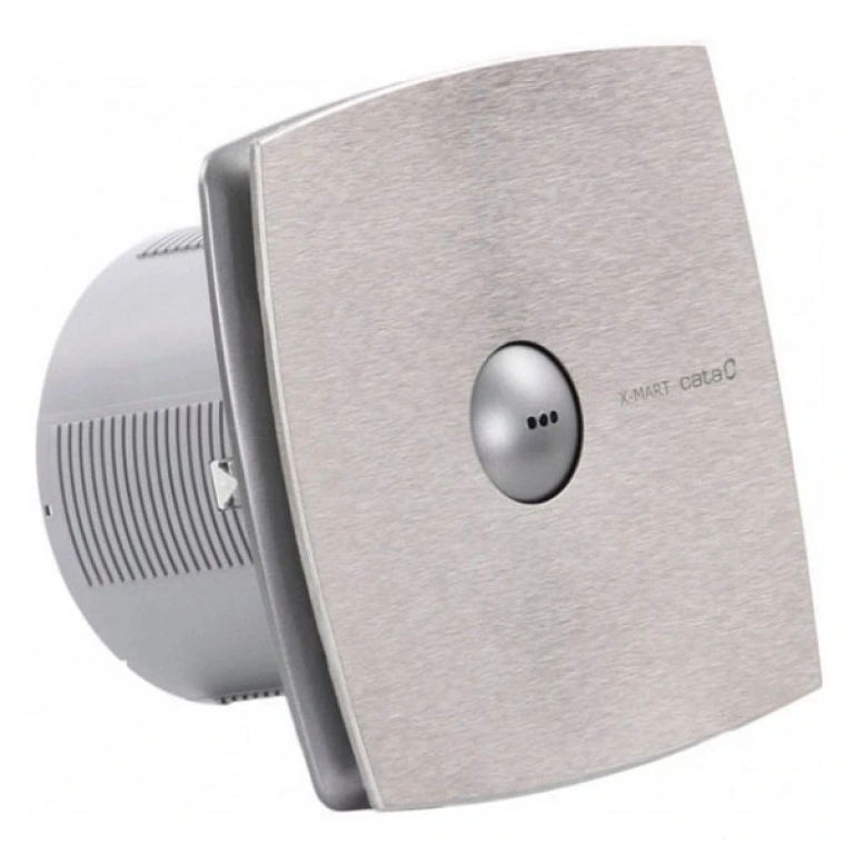 (copy) вентилатор за баня с автоматична клапа, инокс, cata, x-mart matic inox, ф100, 98 m3/h, 15w, C01045000