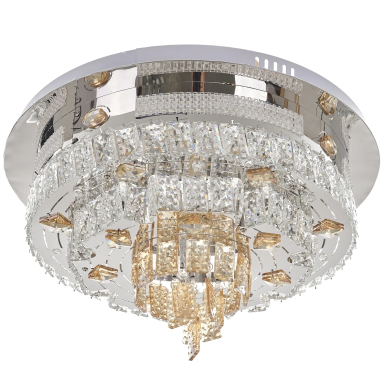 Плафон Telde, хром, elbulgaria, led 50w, RGB, 2700-6000k, 2850/50