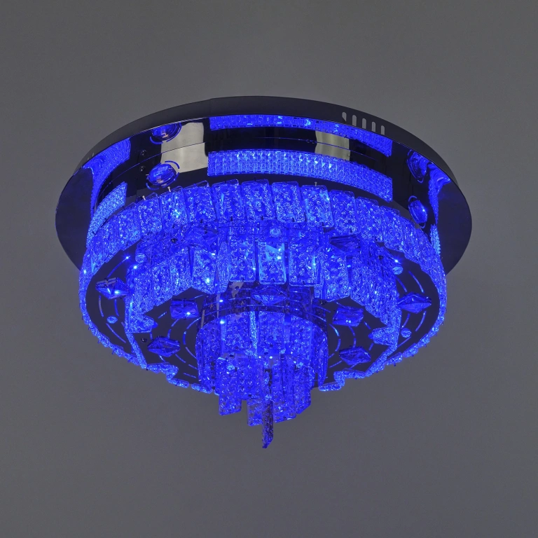 Плафон Telde, хром, elbulgaria, led 50w, RGB, 2700-6000k, 2850/50