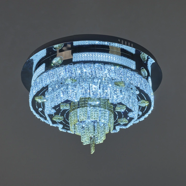 Плафон Telde, хром, elbulgaria, led 50w, RGB, 2700-6000k, 2850/50