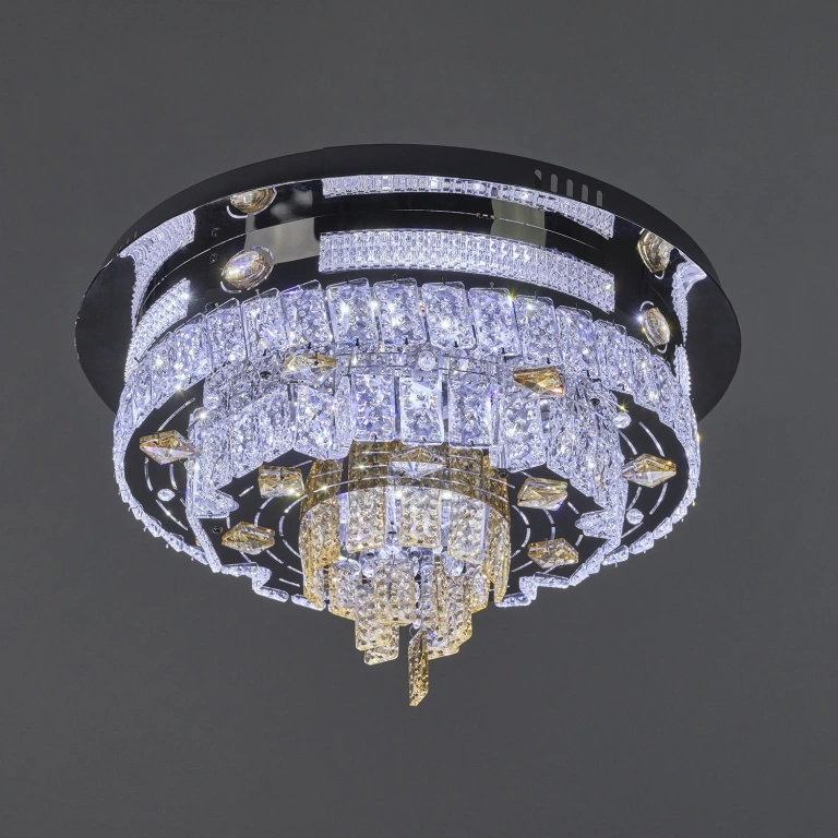 Плафон Telde, хром, elbulgaria, led 50w, RGB, 2700-6000k, 2850/50