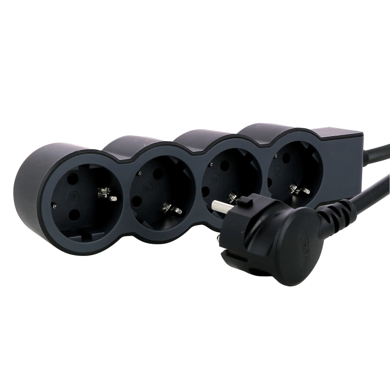 (copy) разклонител 4X2P+E, с кабел 1,5 метра, бял, Standard NEW, legrand, 694552