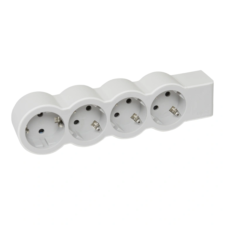 (copy) разклонител 6X2P+E, без кабел, бял, Standard NEW, legrand, 694579