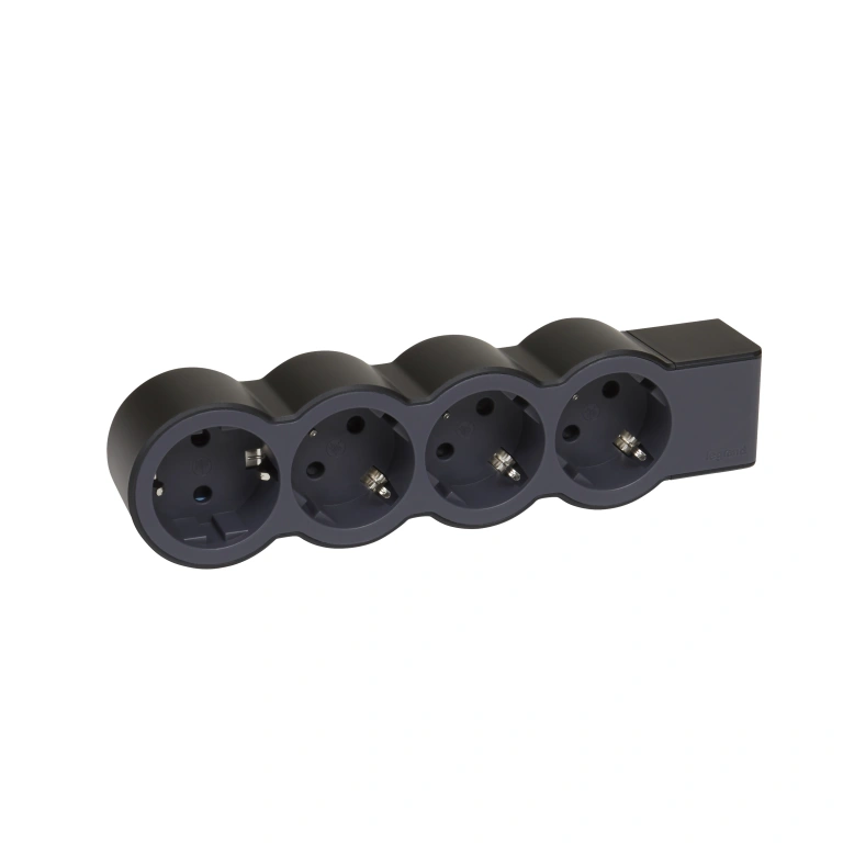 (copy) разклонител 4X2P+E, без кабел, бял, Standard NEW, legrand, 694575