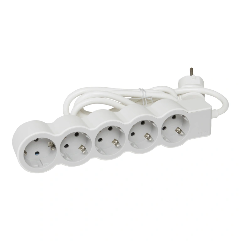 (copy) разклонител 6X2P+E, с кабел 1.5 метра, бял, Standard NEW, legrand, 694557
