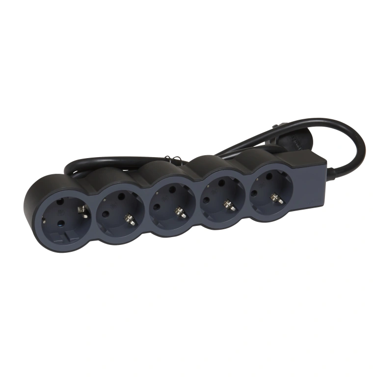 (copy) разклонител 5X2P+E, с кабел 3 метра, бял, Standard NEW, legrand, 694563