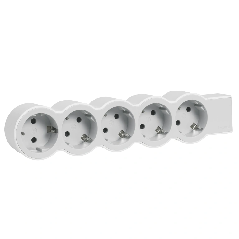 (copy) разклонител 6X2P+E, без кабел, бял, Standard NEW, legrand, 694579