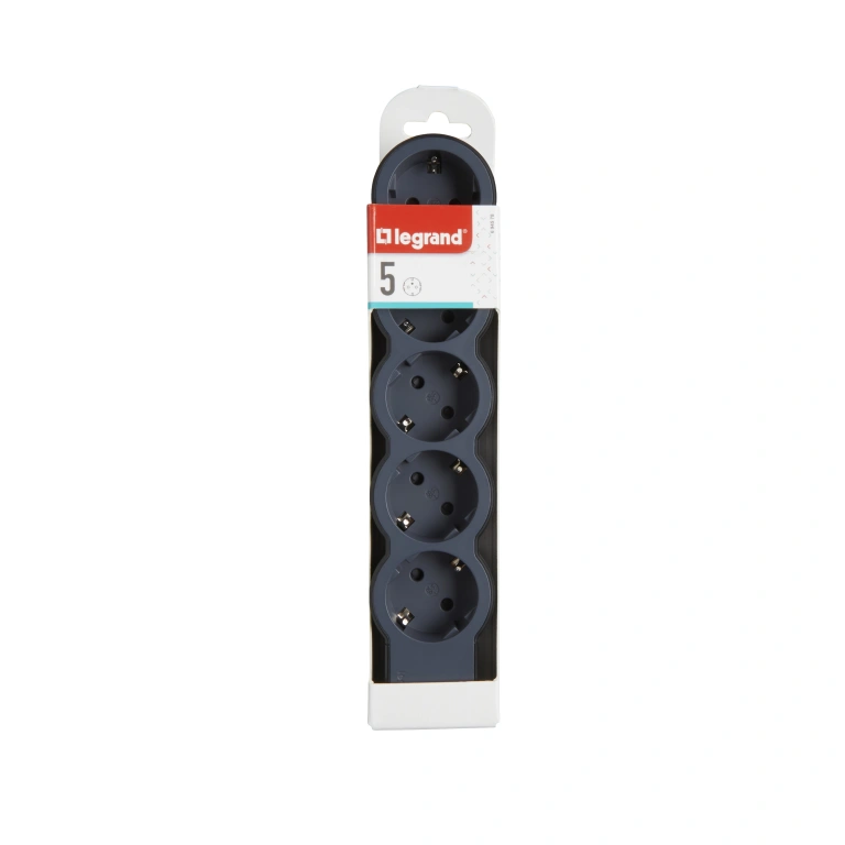 (copy) разклонител 5X2P+E, без кабел, бял, Standard NEW, legrand, 694577