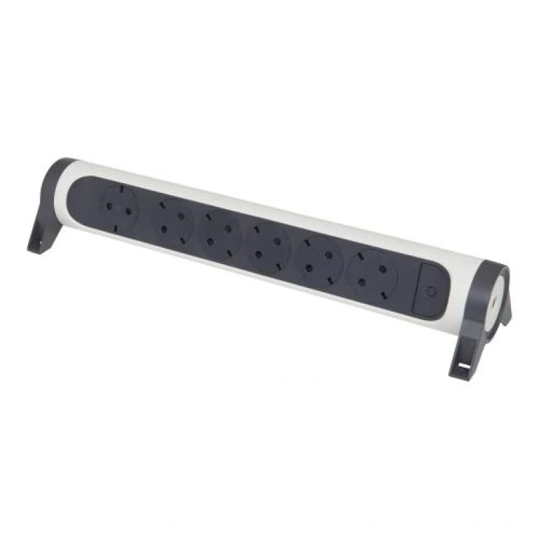 (copy) разклонител с копче, 4X2P+E, без кабел, черен, Premium NEW, legrand, 694545