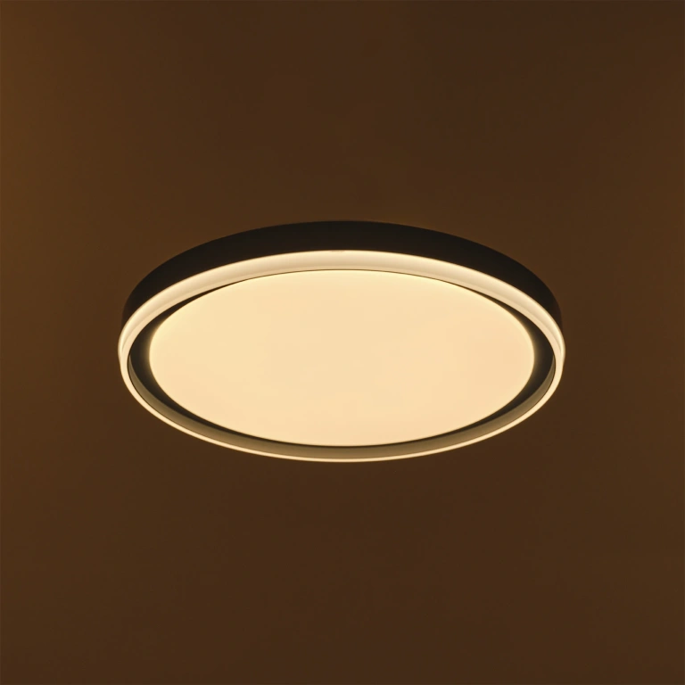 Плафон със смарт управление Nola, сив, elbulgaria, led 48w, 3000-6000k, 3095T/400 GR