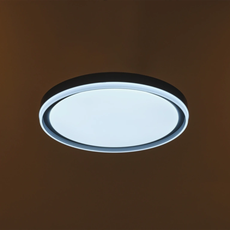 Плафон със смарт управление Nola, сив, elbulgaria, led 48w, 3000-6000k, 3095T/400 GR