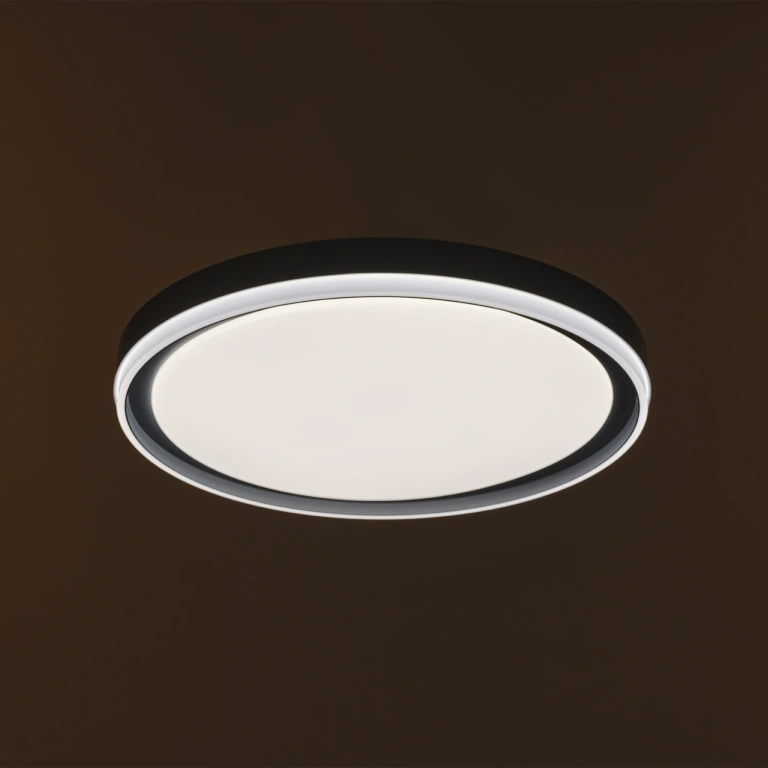 Плафон със смарт управление Nola, сив, elbulgaria, led 48w, 3000-6000k, 3095T/400 GR