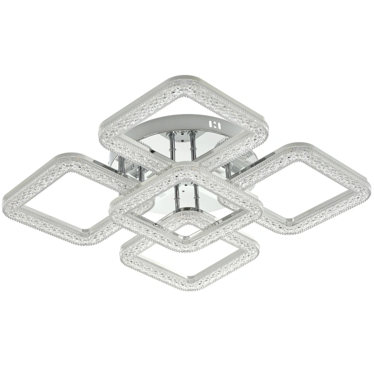 Плафон Estela със смарт управление, хром, elbulgaria, led 160w, 3000-6000k, 3015CH/5T