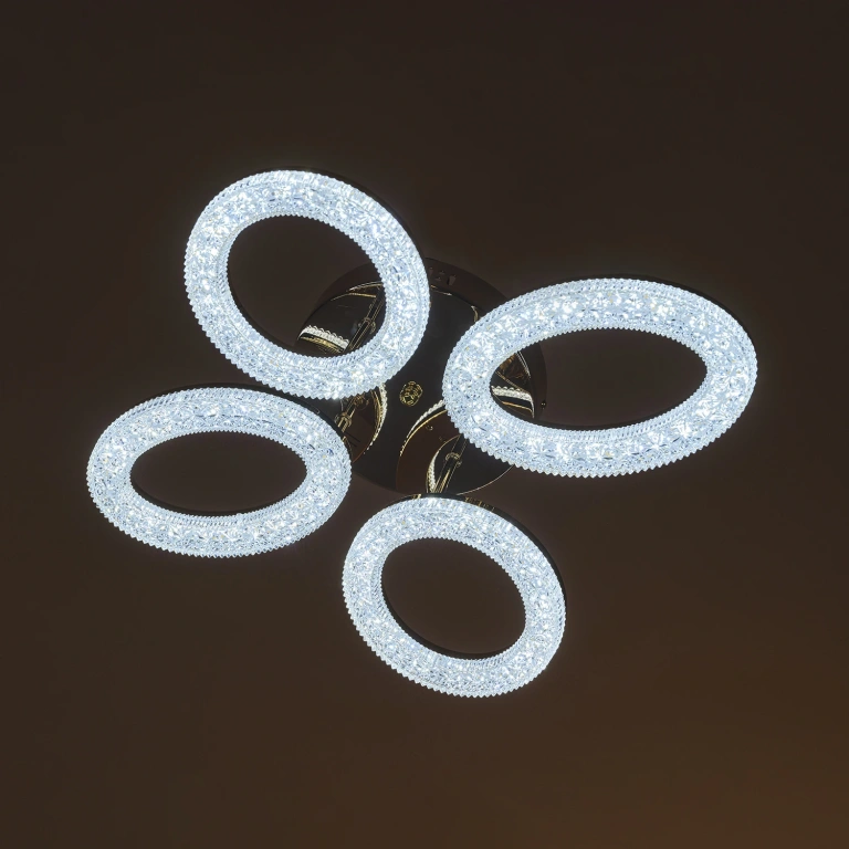 Плафон Elsa със смарт управление, златен, elbulgaria, led 88w, 3000-6000k, 2808GD/4TB