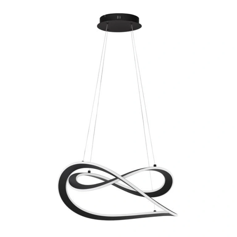 Полилей CELESTIA, black, nova luce, led 87w, 3000k, 3141lm, 9030644