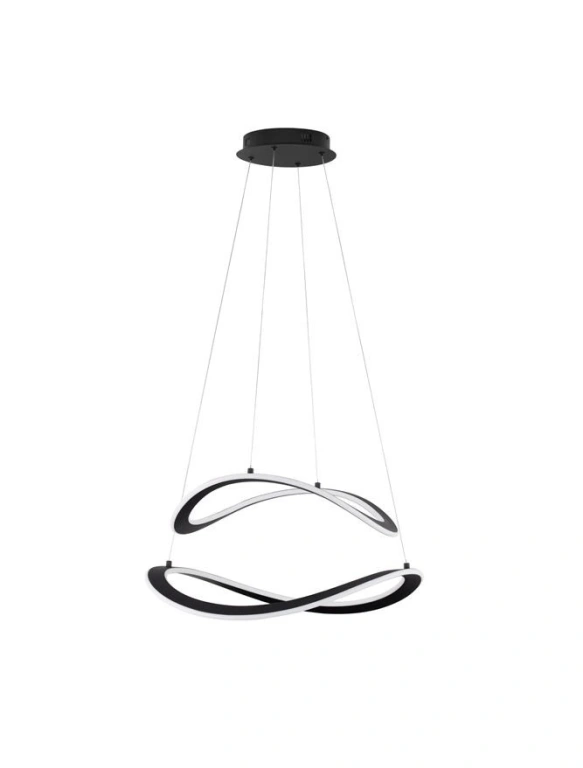 Полилей CELESTIA, black, nova luce, led 87w, 3000k, 3141lm, 9030644