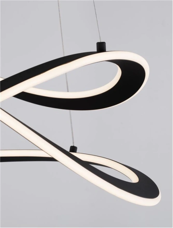 Полилей CELESTIA, black, nova luce, led 87w, 3000k, 3141lm, 9030644