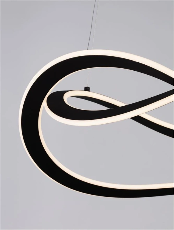 Полилей CELESTIA, black, nova luce, led 87w, 3000k, 3141lm, 9030644