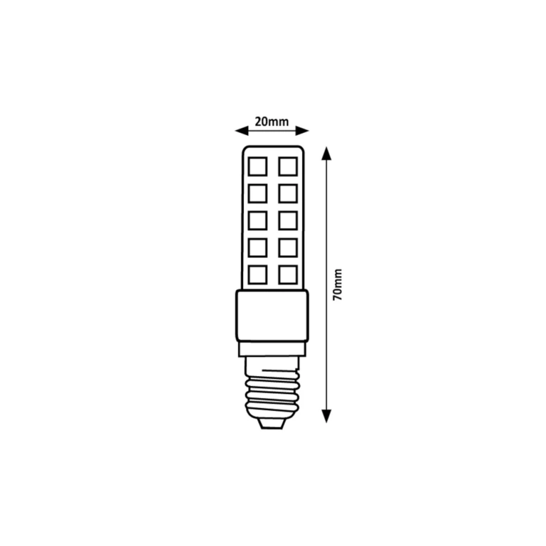 Led лампа 6w, e14, rabalux, 3000k, 570lm, bulbs_decorative, t20, 79121