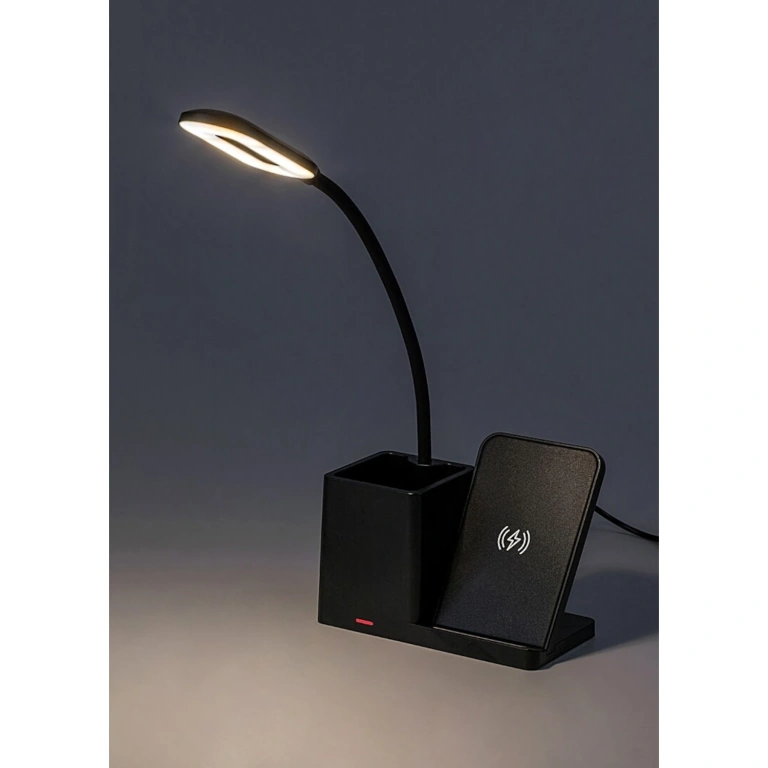 Настолна лампа cerie,  черна, rabalux, led 4w, 200lm, 3000k - 4500k - 6500k, 74232