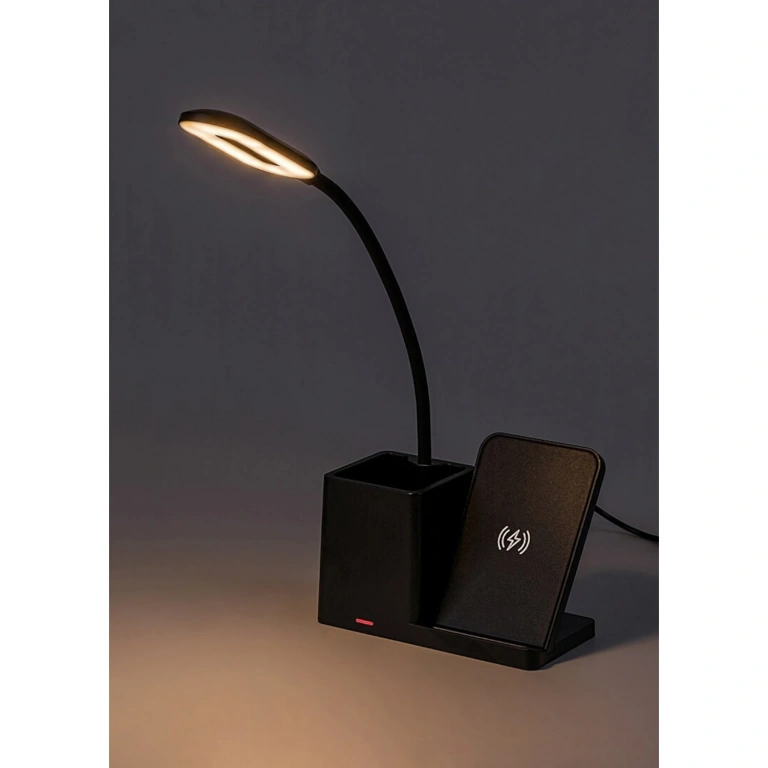 Настолна лампа cerie,  черна, rabalux, led 4w, 200lm, 3000k - 4500k - 6500k, 74232