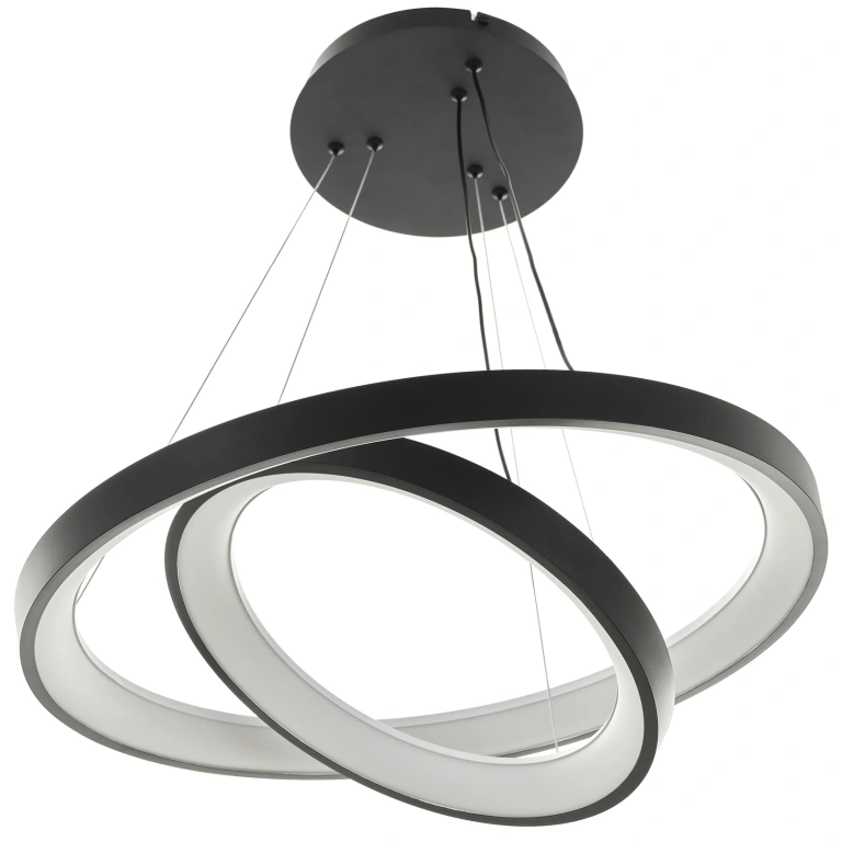 Полилей със смарт управление Maple, черен, elbulgaria, led 37W, 2776lm, 3000-6000k, 4005 bk