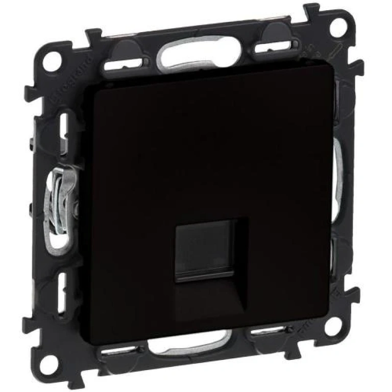 (copy) компютърна розетка единична rj45 utp кат.5е, бяла, legrand, valena life, 753140