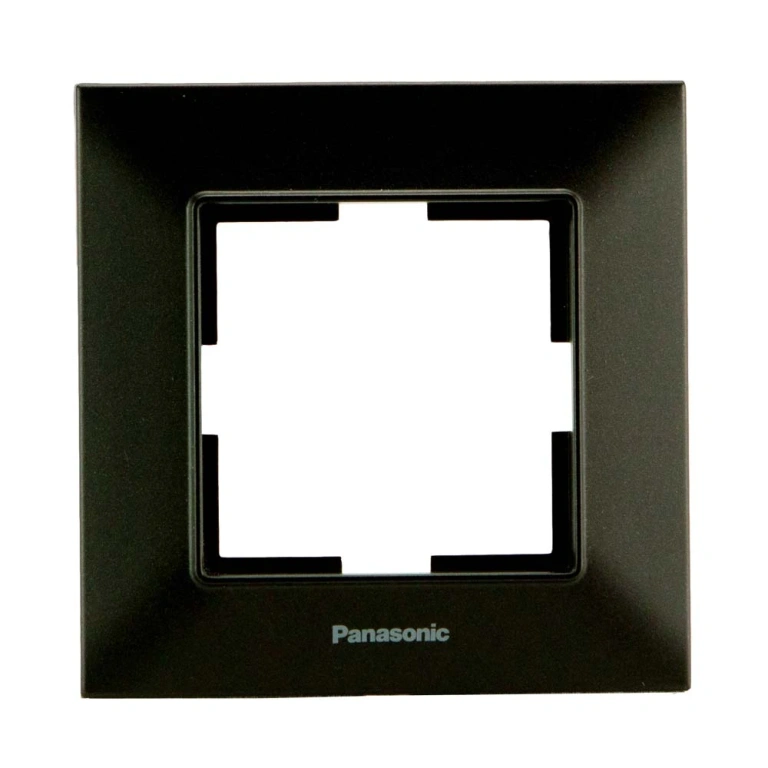 Аркедия Слим единична рамка, черен, panasonic, WNTF08012BL