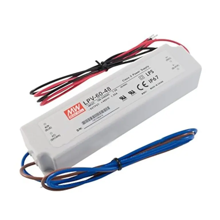 Лед захранване, meanwell, 48v, 60w, ip67, LPV-60-48