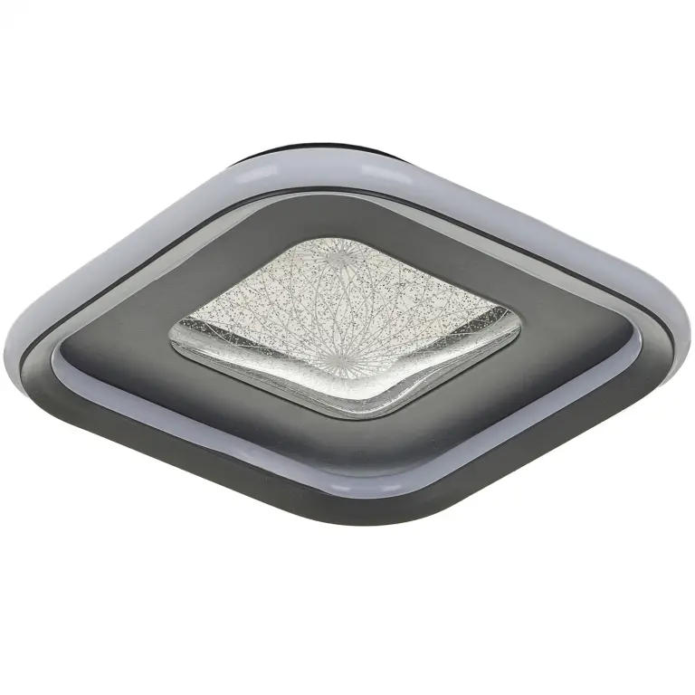 Плафон Elbrus, черен, elbulgaria, led 38w, 3000-6000k, 4266 BK
