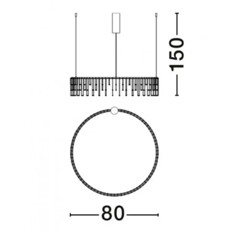 (copy) Полилей Stellar, Black Chrome, nova luce, Triac Dimmable, led 72w, 6028Lm 3000K