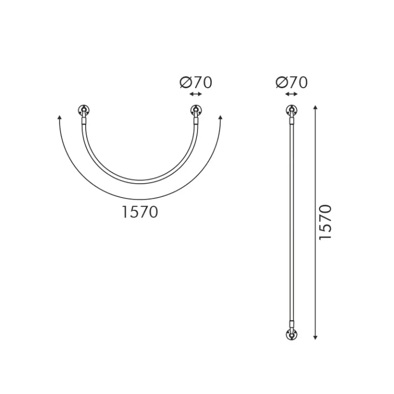 Аплик malpo, черен, aca lighting, led 16w, 3000k, 980lm, v43177wbk1600