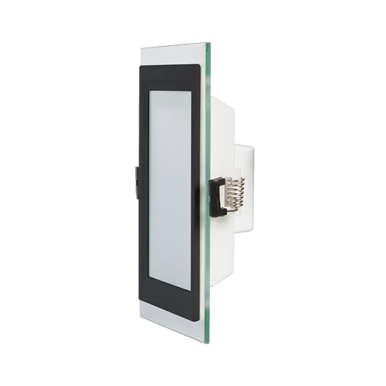 Led панел за вграждане, бял с черен ринг, ultralux, led 6w, 4200k, 420lm, LPSG642BL