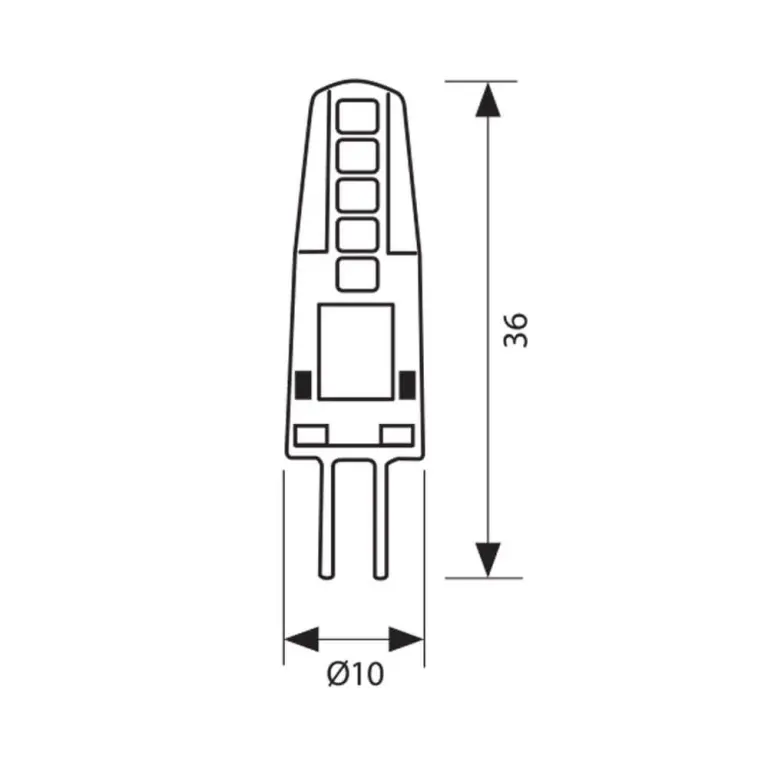 Led капсула, 2w, g4, бяла светлина, 4000k, 200lm, VIV003895