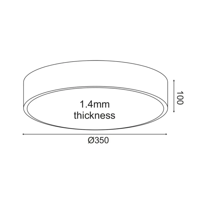 Плафон optimus с три режима на светлината, бял, aca lighting, led 32w, 3000k - 4500к - 6500к, 3180m, hm29ledc35whcct