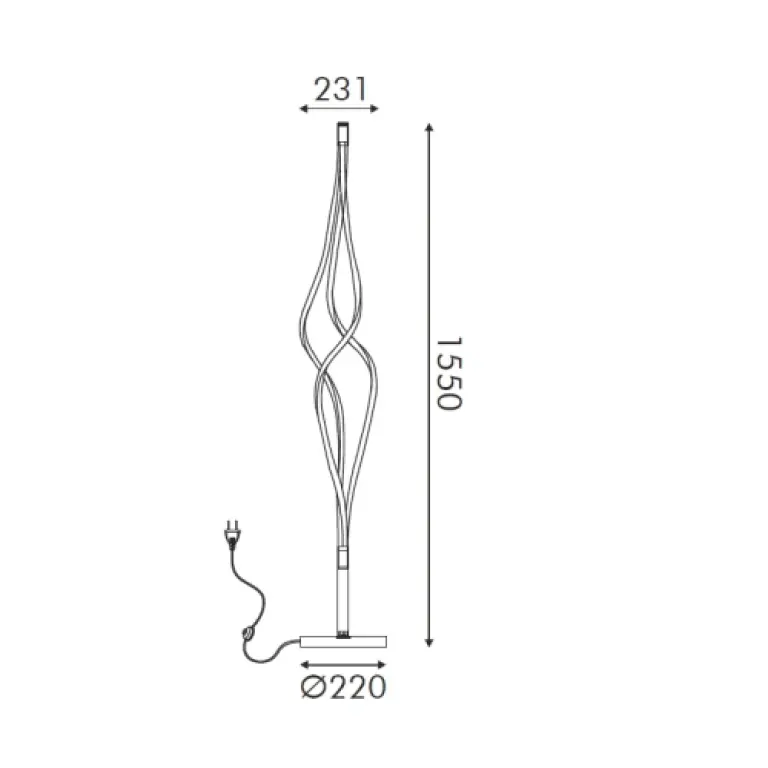 (copy) Настолна лампа shine, златна, aca lighting, led 30w, 3000k - 4500k - 6500k, 2400lm, hm607ledtpbkcct