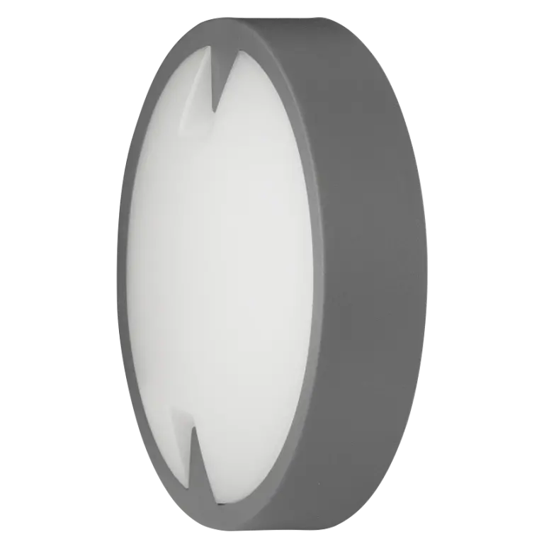 Led плафон, ultralux, ip65, сив, 12w, 4000k, 800lm, LBH1240GR