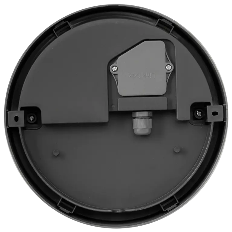 Led плафон, ultralux, ip65, сив, 12w, 4000k, 800lm, LBH1240GR
