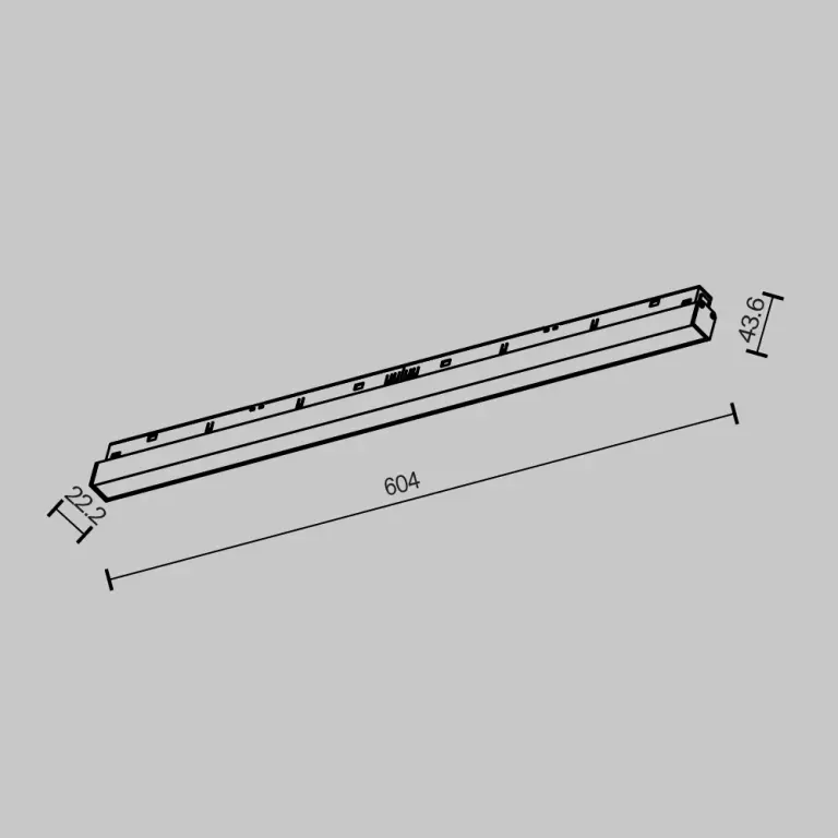 Led модул Basis за магнитна релса exility, 24w, 2700k, 1630Lm, Черен, maytoni, TR030-2-24W2.7K-B